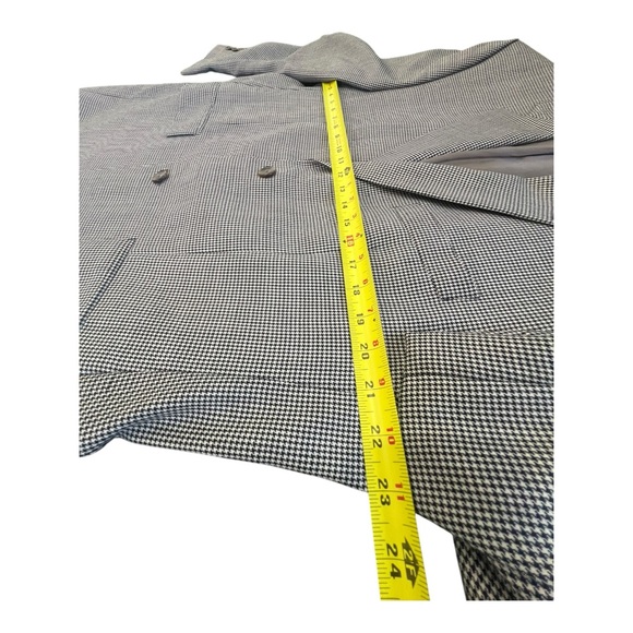 POLO M RALPH LAUREN Mens  Brown Houndstooth Wool Jacket Blazer Size 42R - Picture 9 of 13